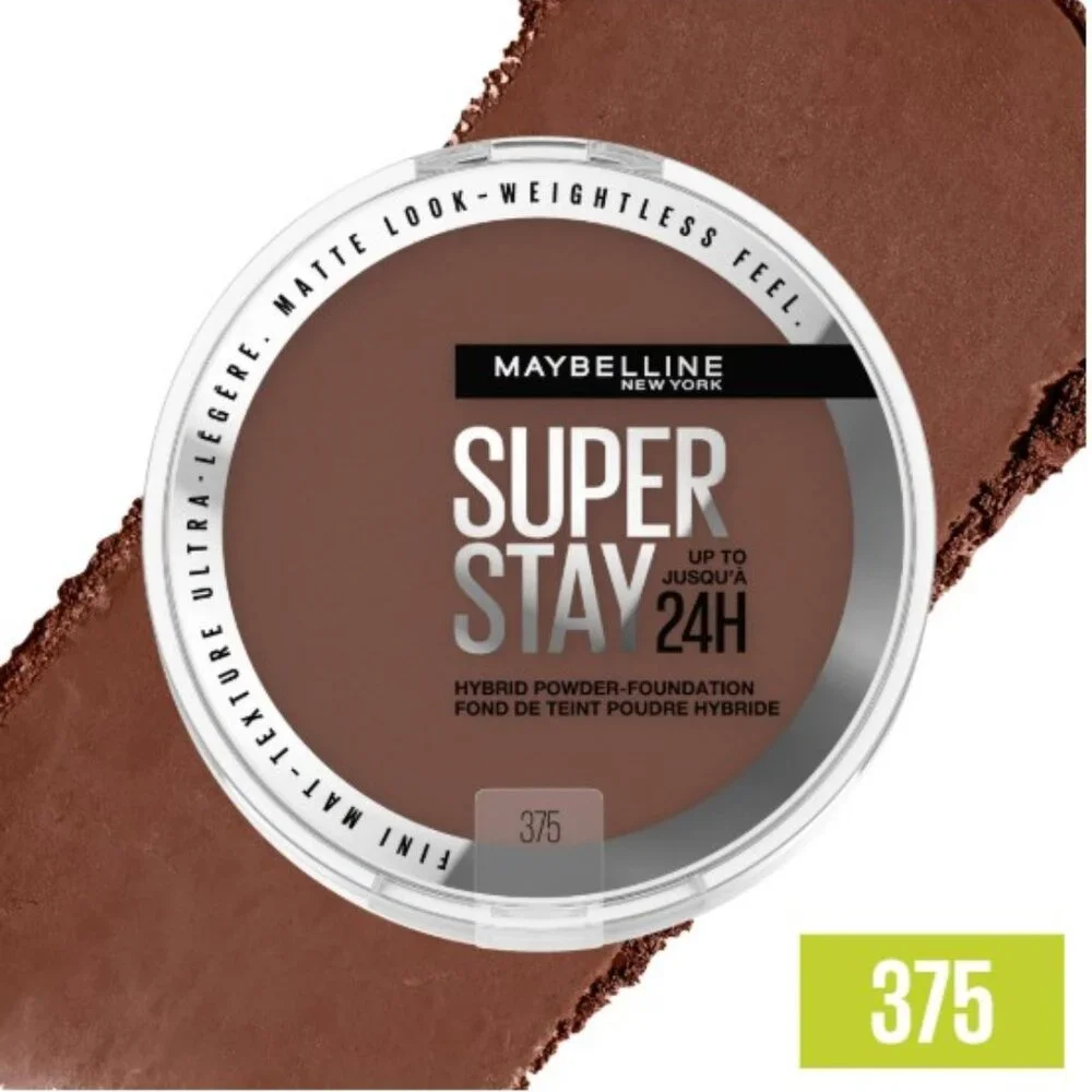 SEALED Maybelline Super Stay 24H Hybrid Powder-Foundation - #375